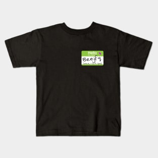 Beetlejuice Name Tag (He Can't Spell) Kids T-Shirt